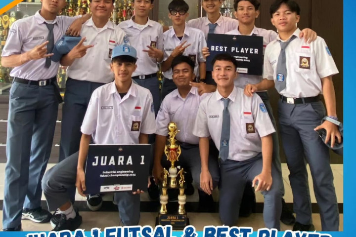 Juara 1 Futsal dan Best Player Industrial Enginering Championship 2025