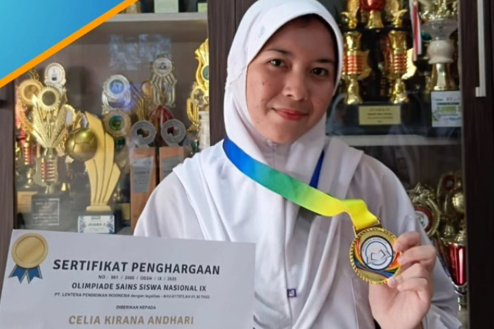 Celia Kirana Andhari Peraih Medali Emas Bidang Kedokteran Olimpiade Sains Siswa Tingkat Nasional IX 2025