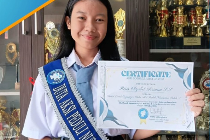 Selamat dan Sukses Riris Elizabet Asriana S Duta Aksi Peduli Nusantara dalam kegiatan Aksi Peduli Nusantara 2025