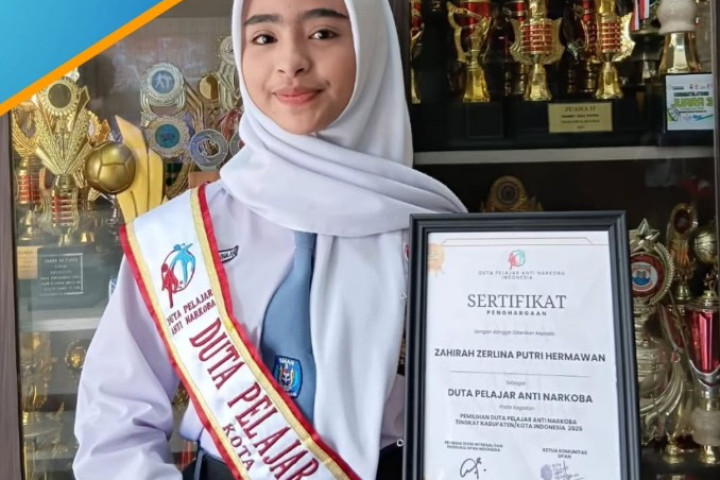 Selamat dan Sukses Zahirah Zerlina Putri H Duta Pelajar Anti Narkoba Tingkat Kota Cimahi 2025